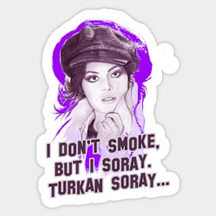 Eva Mendes and Turkan Soray Turkish Queen actress Sticker